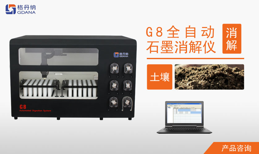 G8全自動(dòng)石墨消解儀對(duì)土壤中Cd、Cr、Cu、Pb、Ni、Zn金屬的消解